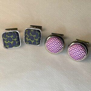 2 Pairs Thomas Pink Cuff Links - Signed  $39
